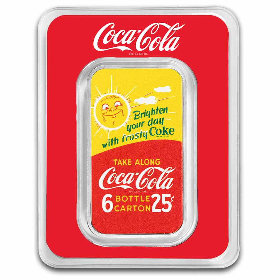 Coca-Cola® 1 oz Silver Summer Fun Colorized Bar (in TEP) | eBay